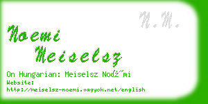 noemi meiselsz business card